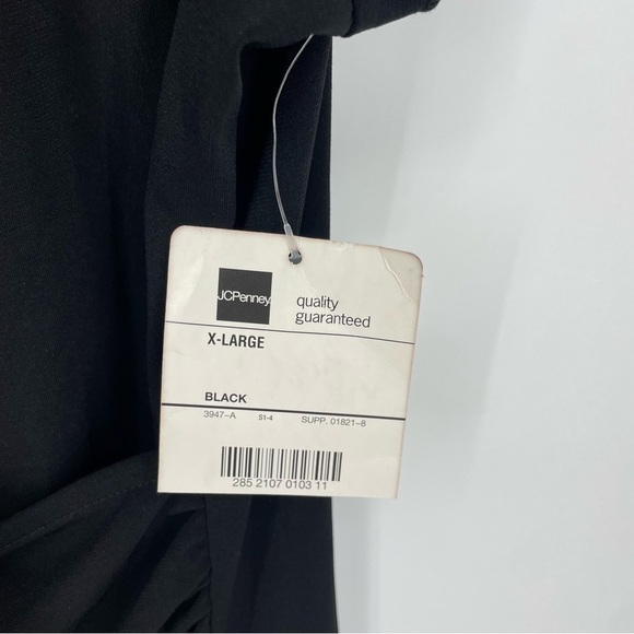 Duo Maternity Little Black Dress wrap ruched Sz XL 16-18 - Picture 3 of 8